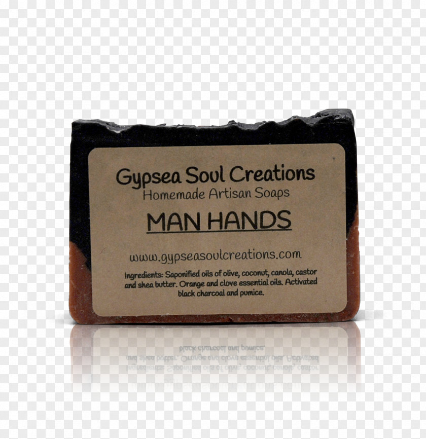 Homemade Charcoal Soap Product PNG