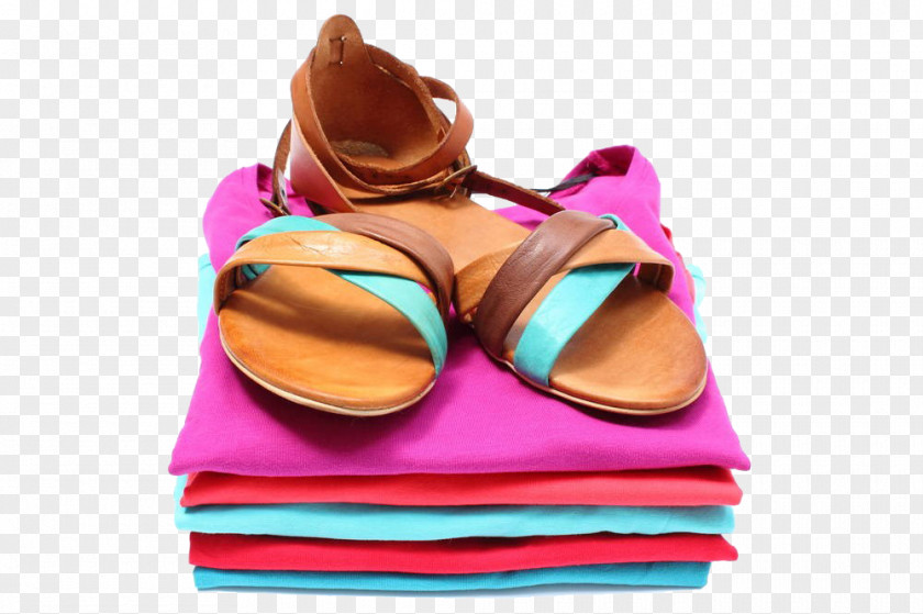 Ladies Sandals And Clothes Clothing Sandal Stock Photography Shoe Leather PNG