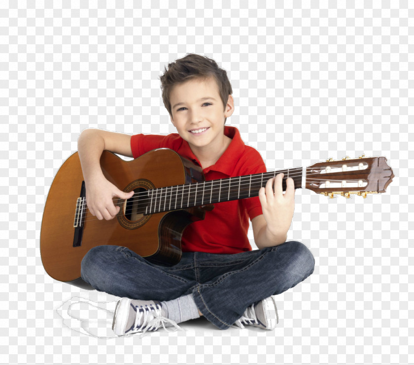 Acoustic Guitar Electric Lesson Child Learning PNG