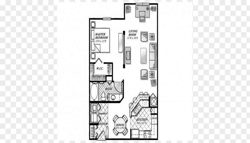 Apartment Victoria Place Valencia College University Of Central Florida Floor Plan PNG