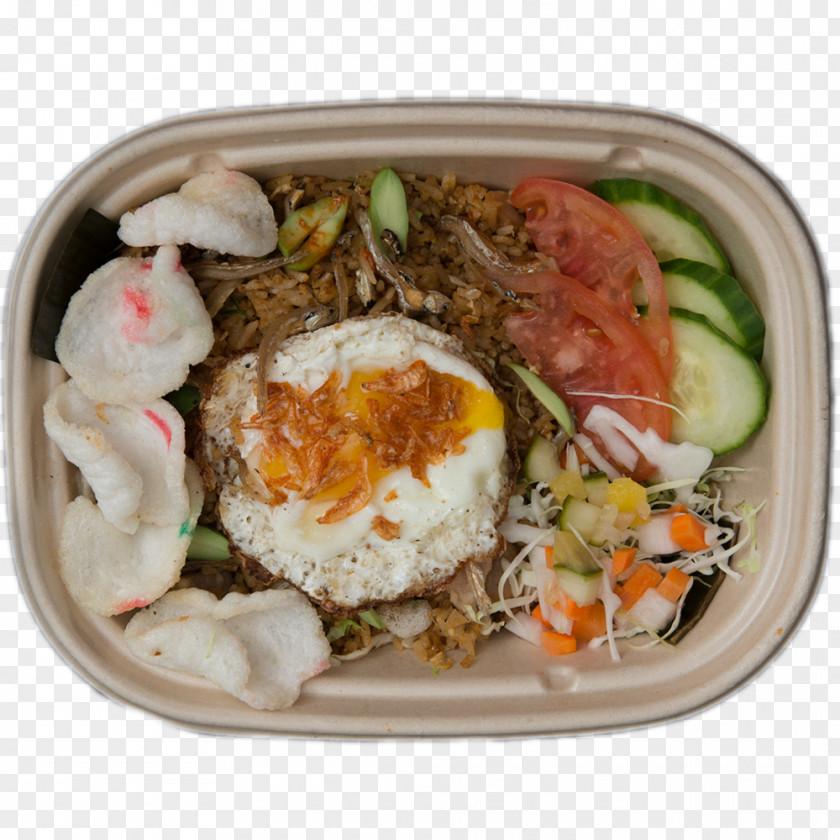 Bali Mockup Nasi Goreng Cooked Rice Fried Indonesian Cuisine Asian PNG