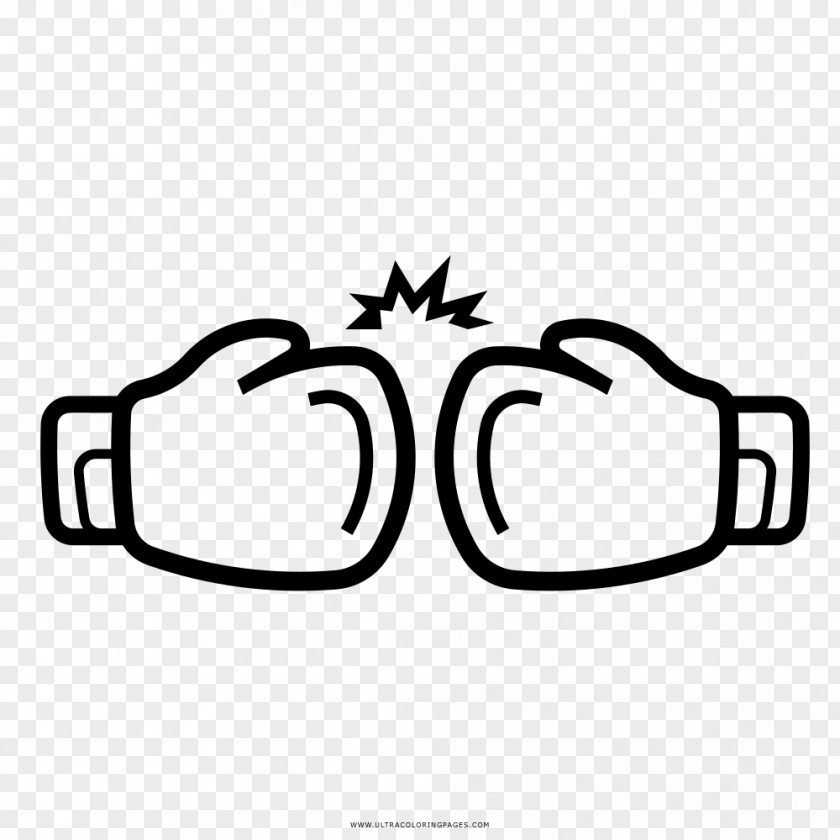 Boxing Glove Drawing Coloring Book PNG