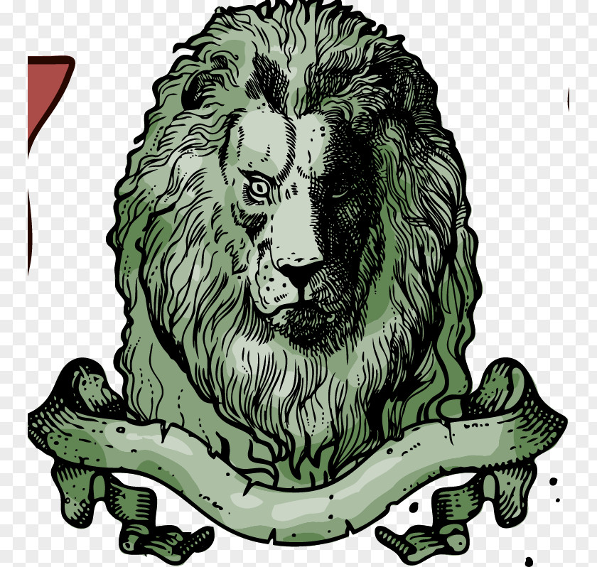 Family Icon Medieval Metal Retro Stamp Lion Heraldry Crown Clip Art PNG
