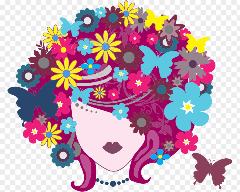 Flower Black Woman Clip Art PNG