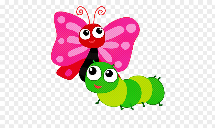 Insect Butterfly Moths And Butterflies Cartoon Pink PNG