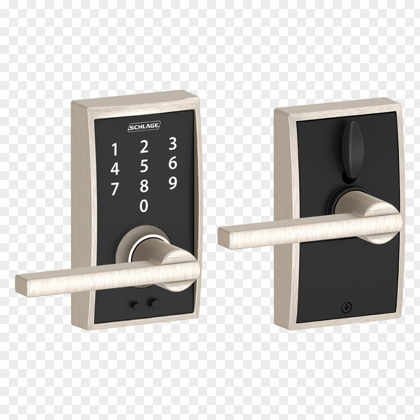 Electronic Locks Schlage Lockset Keypad Door Handle PNG