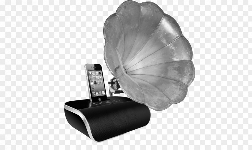 Gramophone Black And White Monochrome Photography PNG