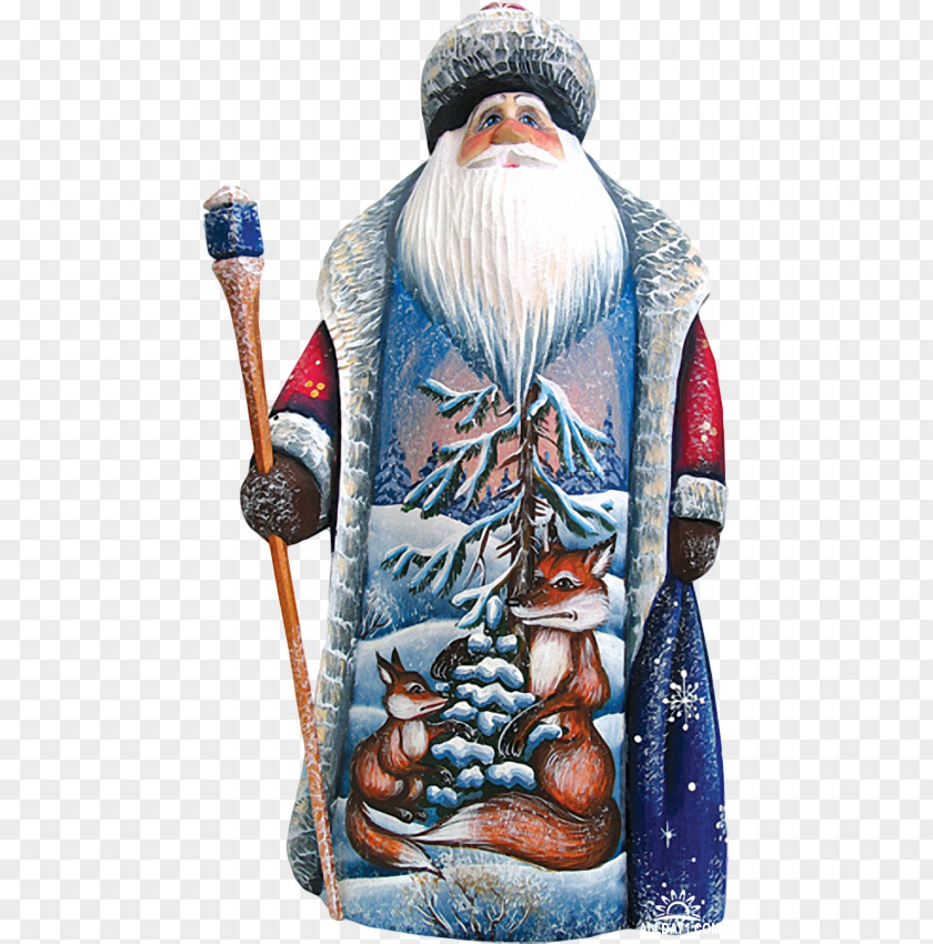 Santa Claus Christmas Ornament Character Figurine PNG