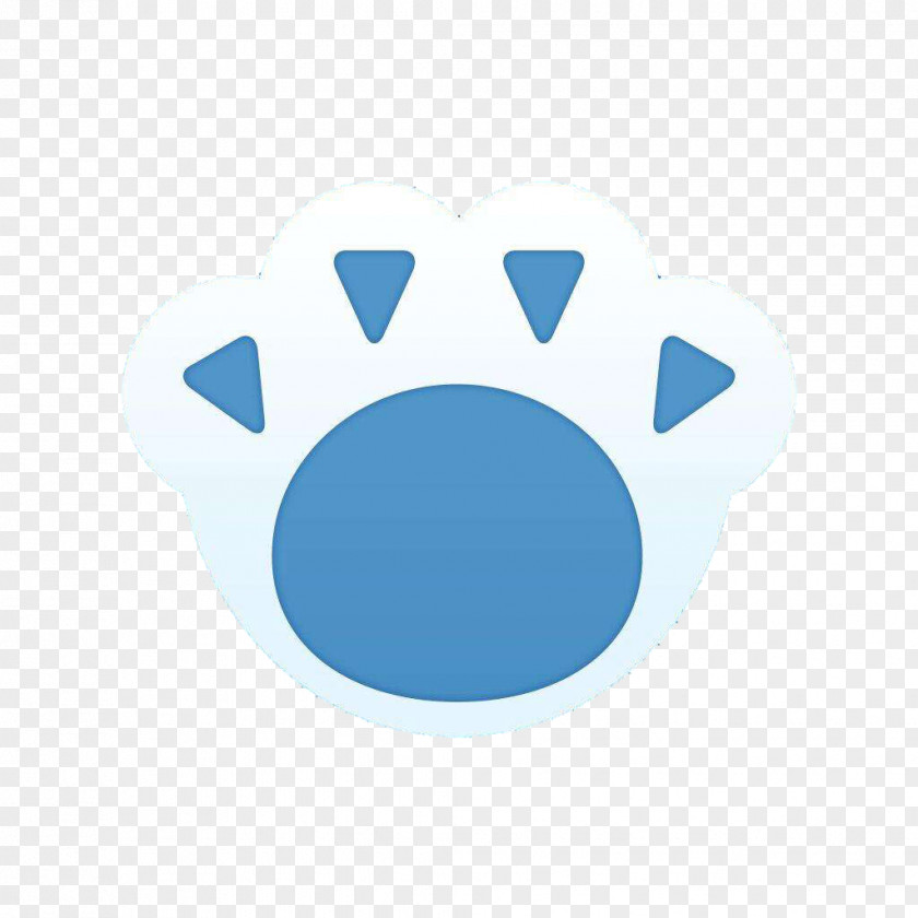 Blue Cat Claw Icon PNG
