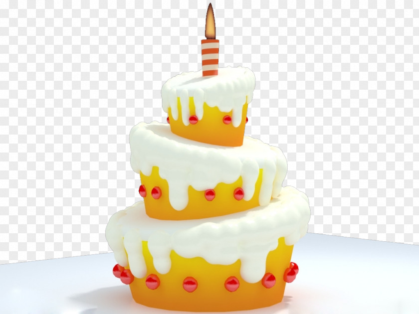 Cartoon Cake Birthday Layer PNG