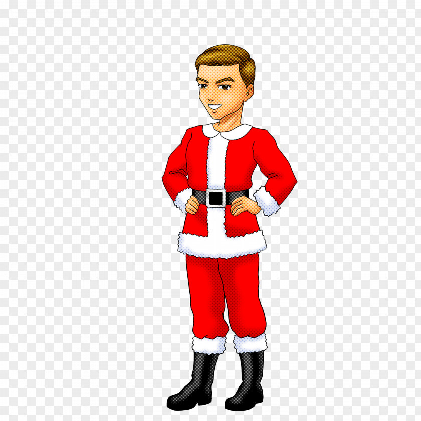 Costume Standing Santa Claus PNG