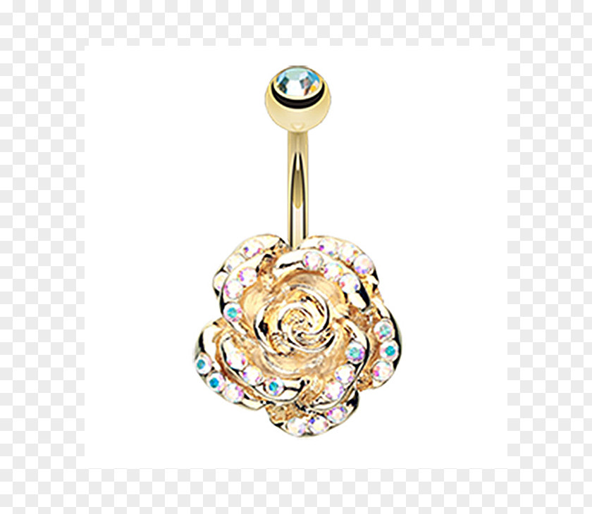 Gold Colored Jewellery Ring Navel PNG