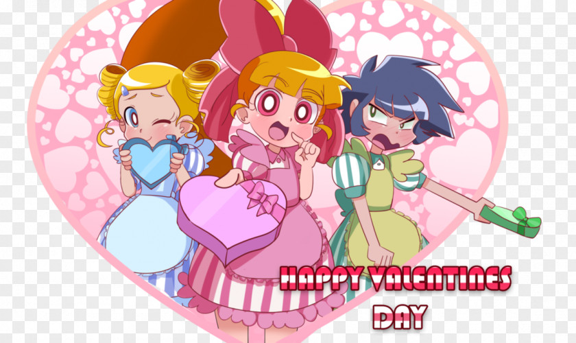Happy B.day Valentine's Day Bubbles DeviantArt Kaoru Matsubara Momoko Akatsutsumi PNG