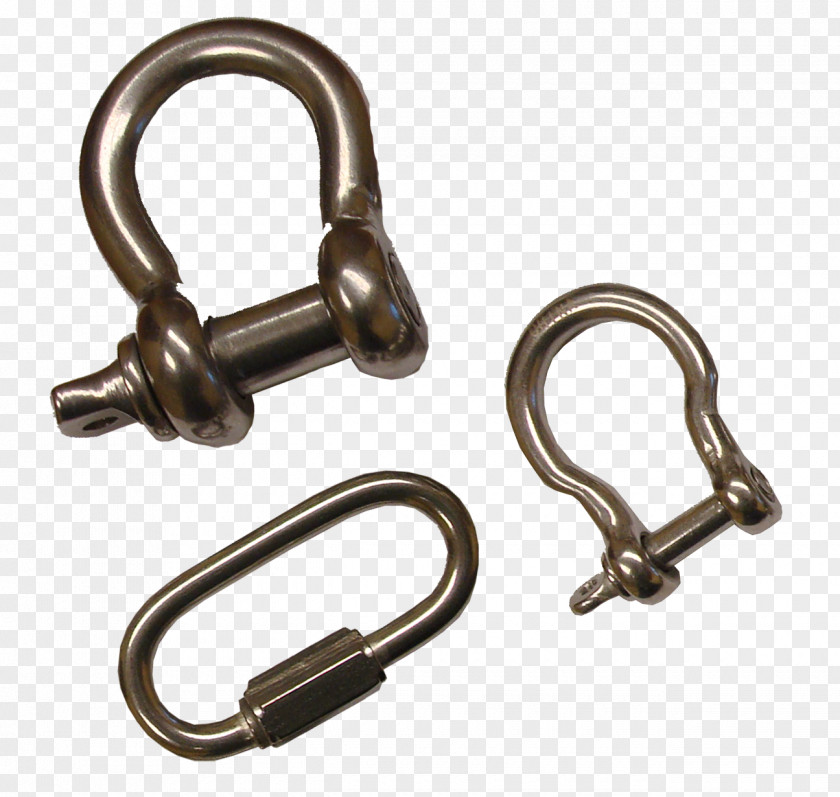 Steel Chain Shackle Stainless Metal PNG