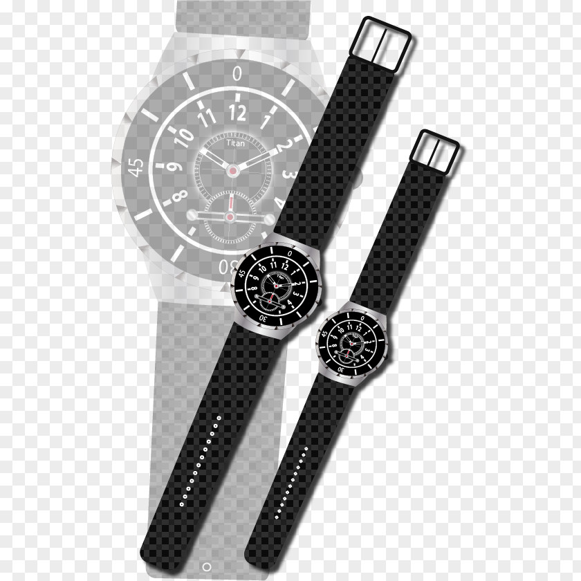 Vector Black Watch Moto 360 (2nd Generation) Euclidean Bracelet PNG