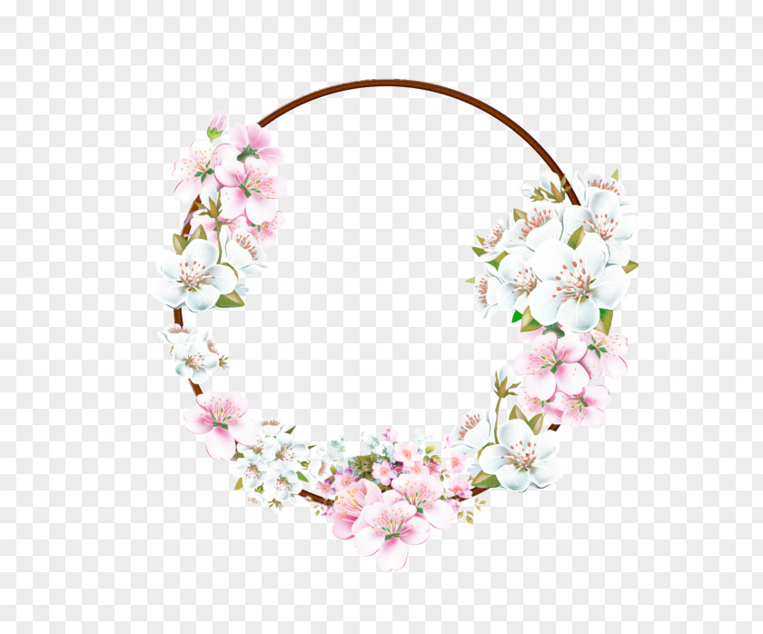 Wreath Petal Floral Wedding Invitation Background PNG
