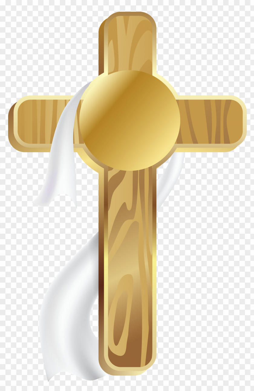 Christian Cross Easter Bread Clip Art PNG