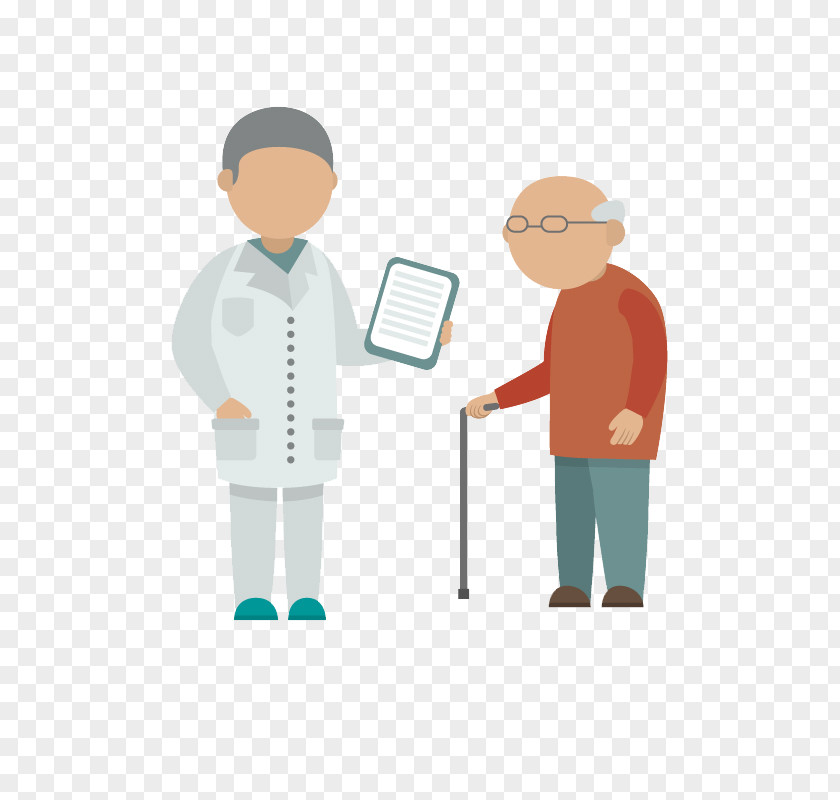 Free Doctor Grandfather Pull Material Physician Patient PNG