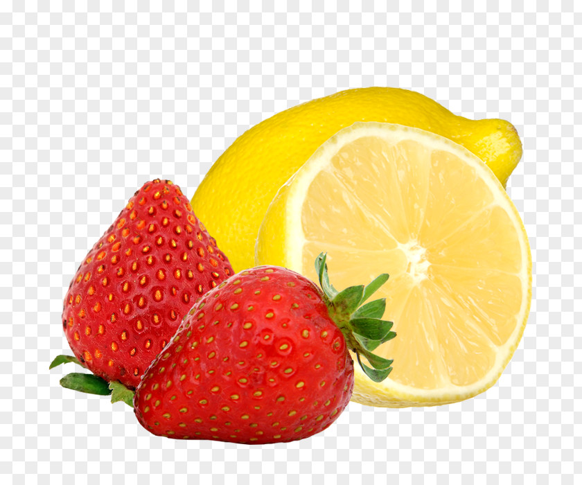 Lemon Fruit Strawberry Juice Concentrate Food PNG