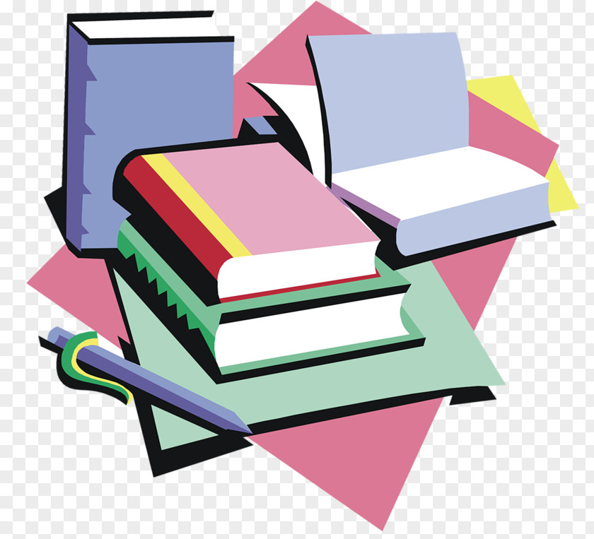 Scattered Books Resource Student Free Content Clip Art PNG