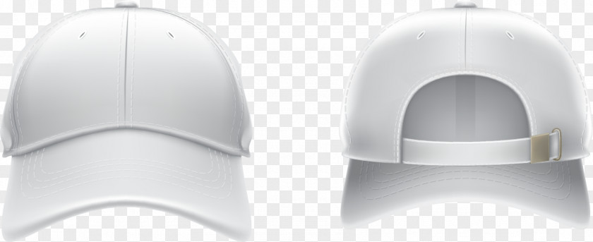 Vector Hand-painted White Baseball Cap Brand PNG