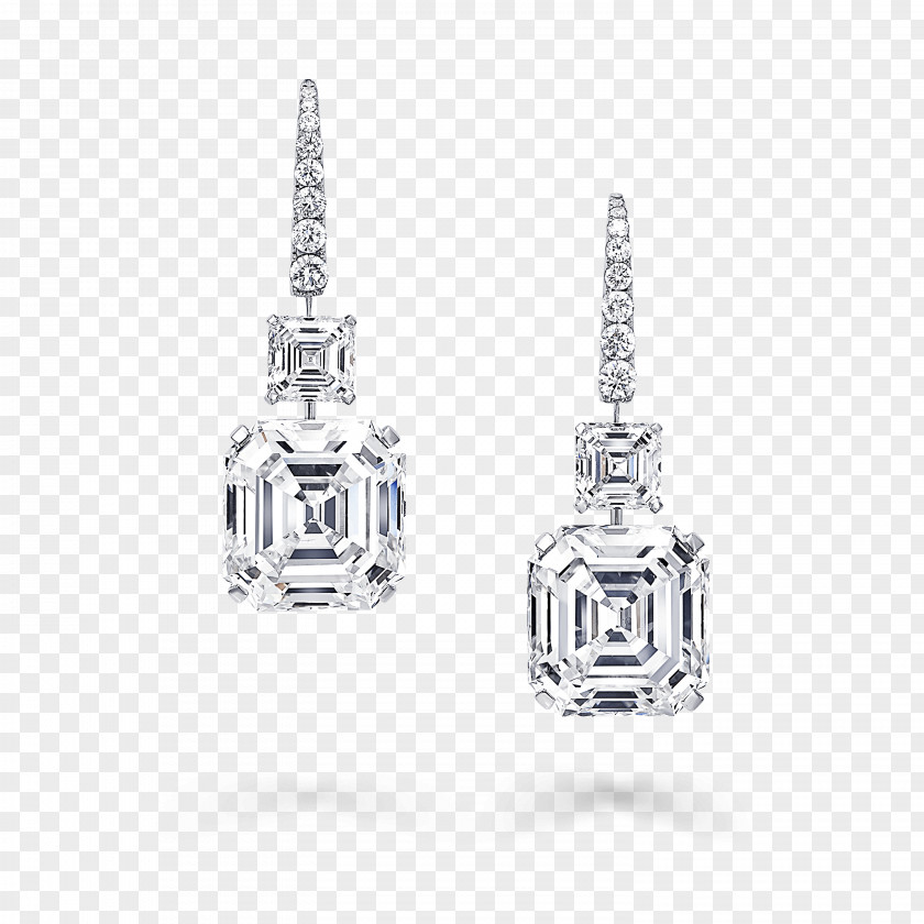 Diamond Earring Graff Diamonds Jewellery Cut PNG