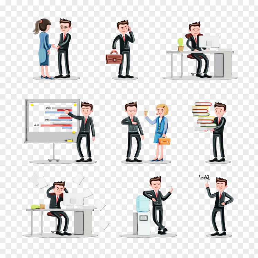 Formal Wear Businessperson Facial Expression People Cartoon Standing Recruiter PNG