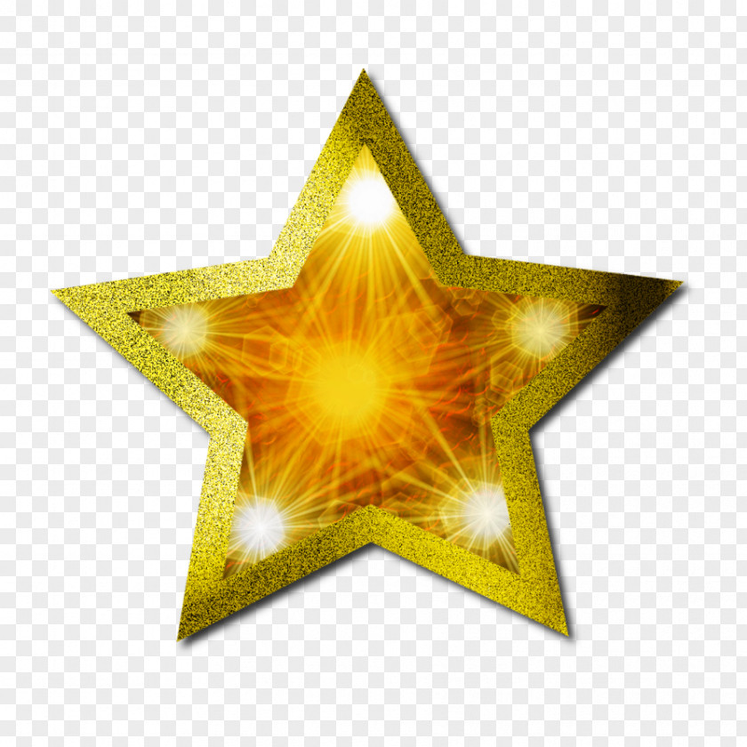 Gold Stars Christmas Clip Art PNG