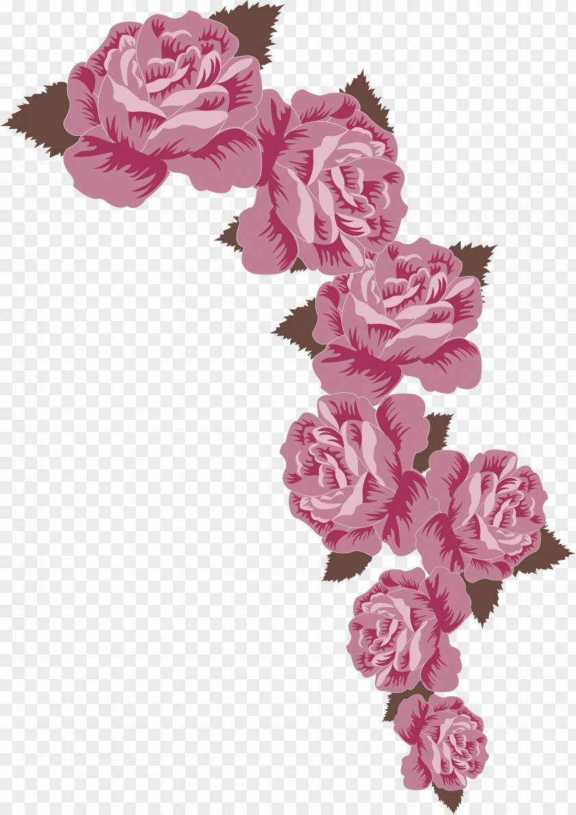 Rose Family Lilac Garden Roses PNG