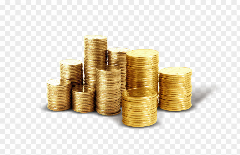 Gold Coins Coin Money Piggy Bank PNG