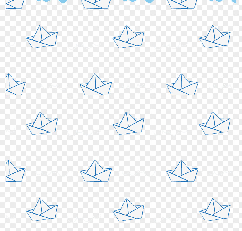 White Seamless Background Vector Origami Boat Paper PNG