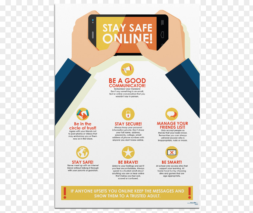 Design Poster Internet Safety PNG