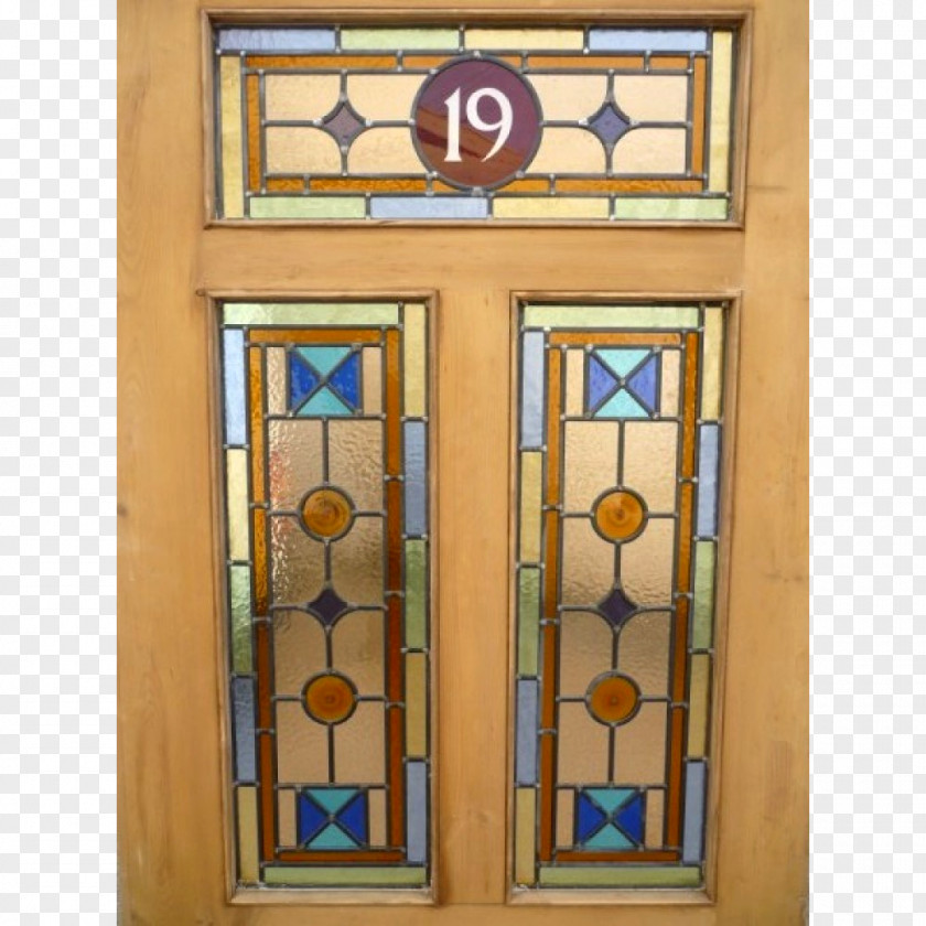 Door Number Window Stained Glass Sliding PNG