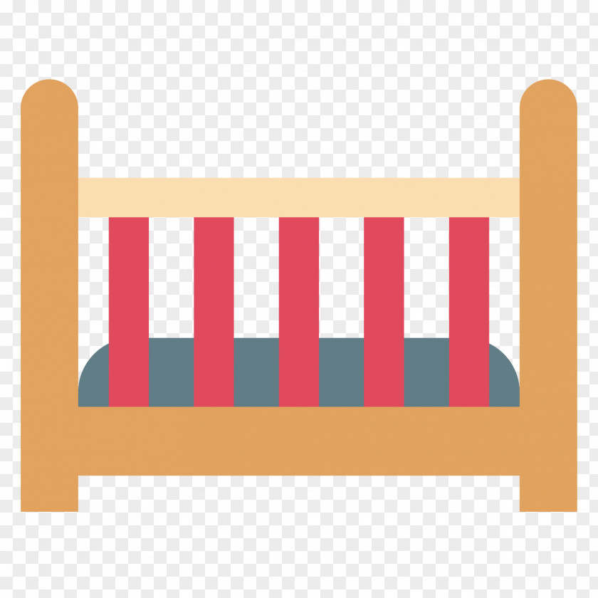 Vector Material Wood Crib Infant Bed Bassinet PNG