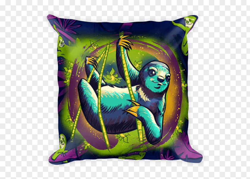 Bag Throw Pillows Cushion Sloth Drawstring Organism PNG
