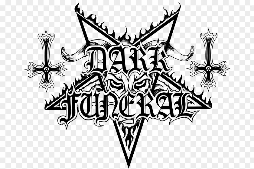 Dark Funeral Logo Black Metal Where Shadows Forever Reign Vobiscum Satanas PNG