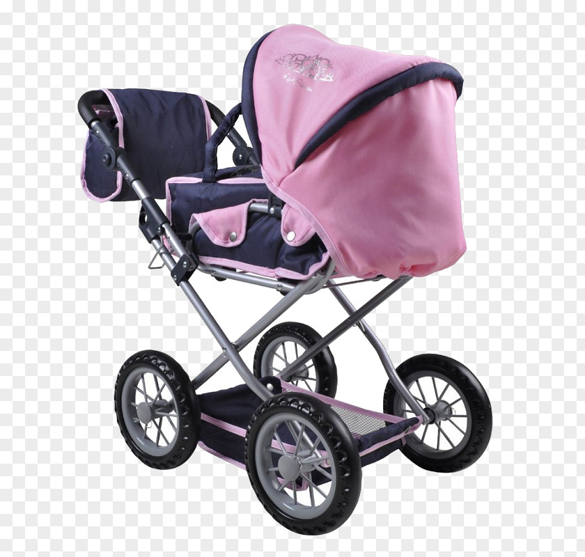 Doll Baby Transport Stroller Dockvagn Cart PNG