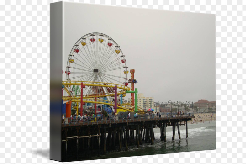 Pier Santa Monica Ferris Wheel Amusement Park Jersey Shore PNG