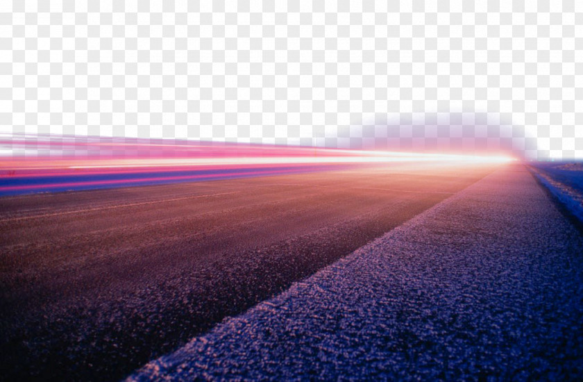 The Speed Of Light On Road Sky Purple Flooring Wallpaper PNG