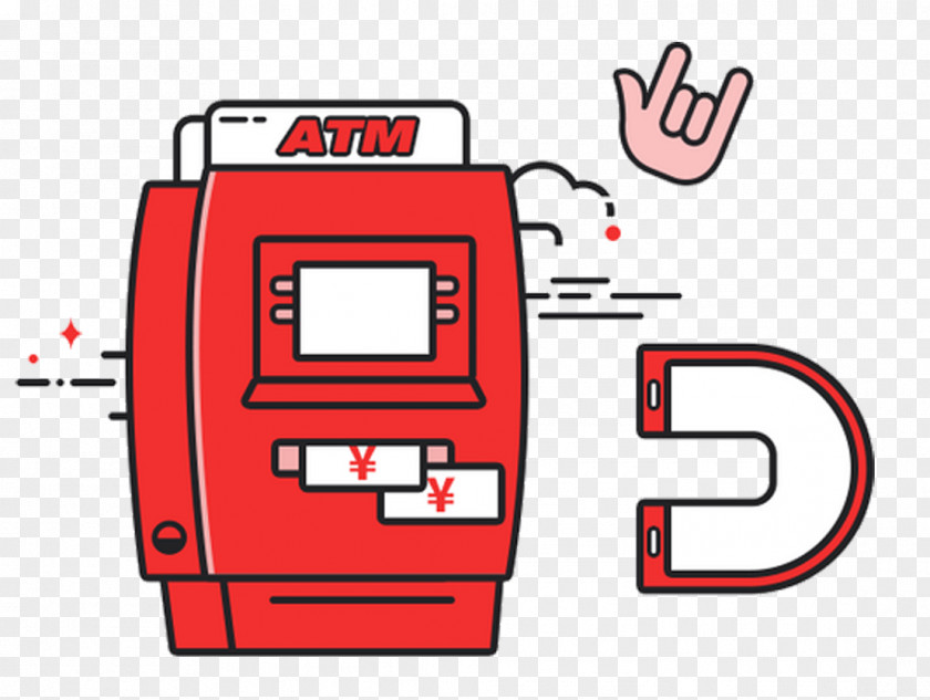 ATM Illustration Automated Teller Machine Computer Terminal User Interface PNG