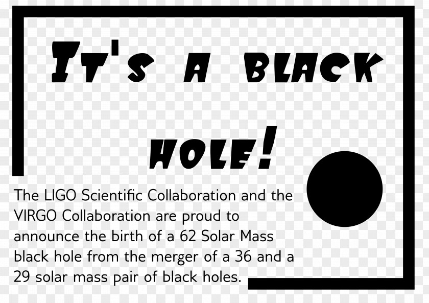 Black Hole LIGO Scientific Collaboration Document Logo PNG