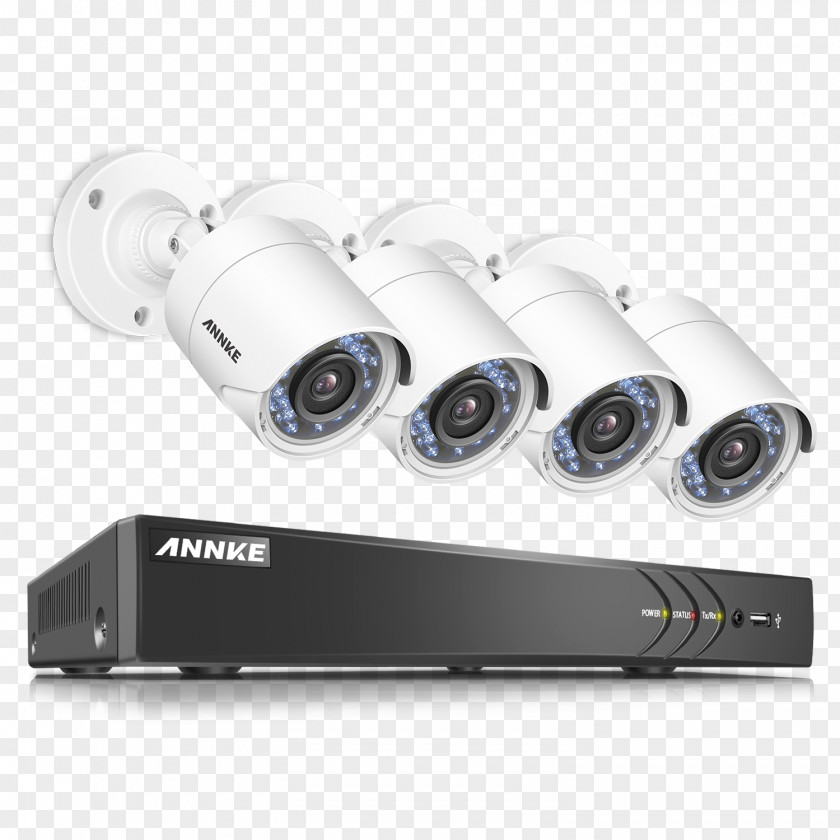 Cctv Camera Dvr Kit Wireless Security Closed-circuit Television Digital Video Recorders Network Recorder 1080p PNG