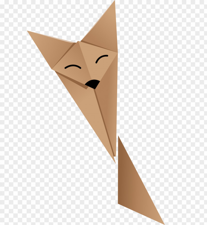 Origami Fox Paper PNG