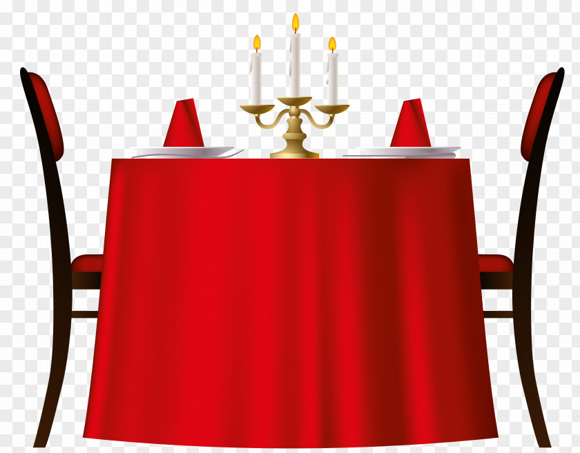 Red Romantic Table Image Chair PNG