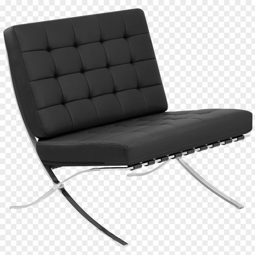 Barcelona Chair Table Furniture Couch PNG