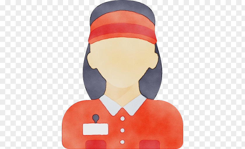 Cap Animation Red Cartoon Headgear Neck PNG