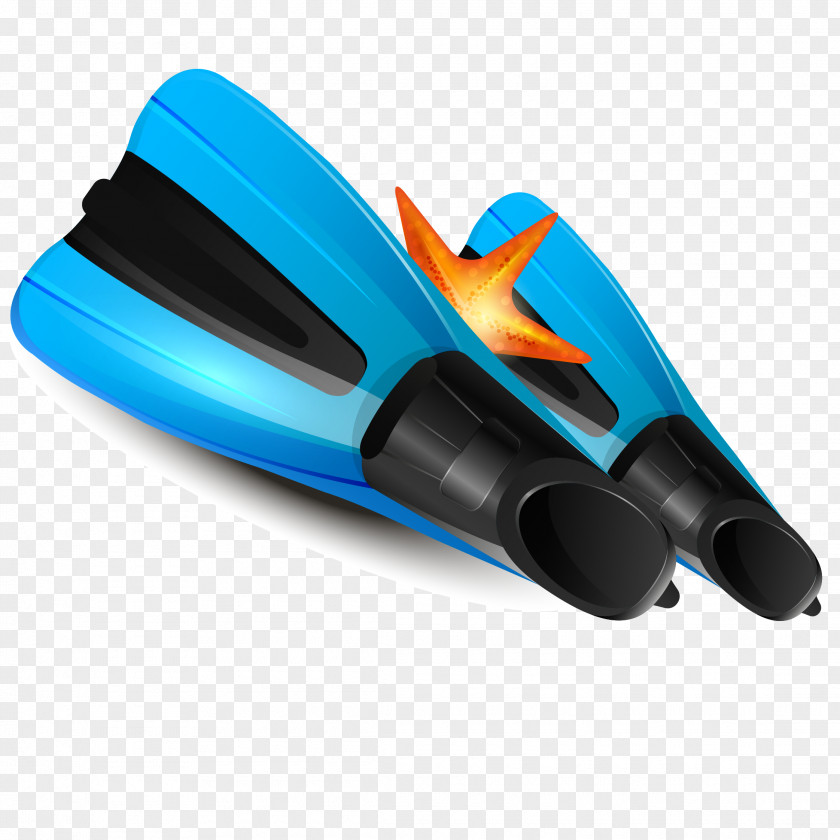 Diving Shoes Vector Adobe Illustrator Clip Art PNG