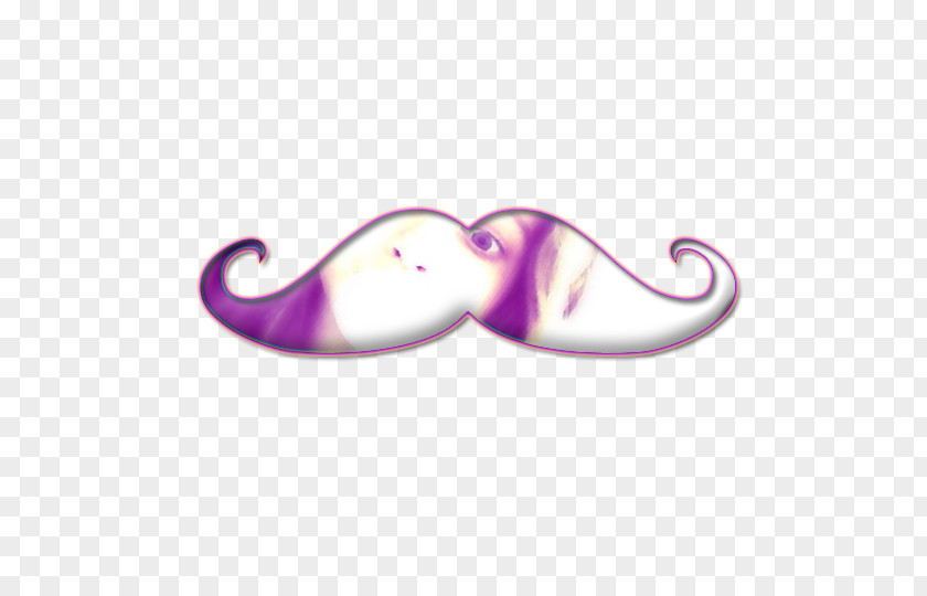 Mustache Lilac Violet Purple Body Jewellery PNG