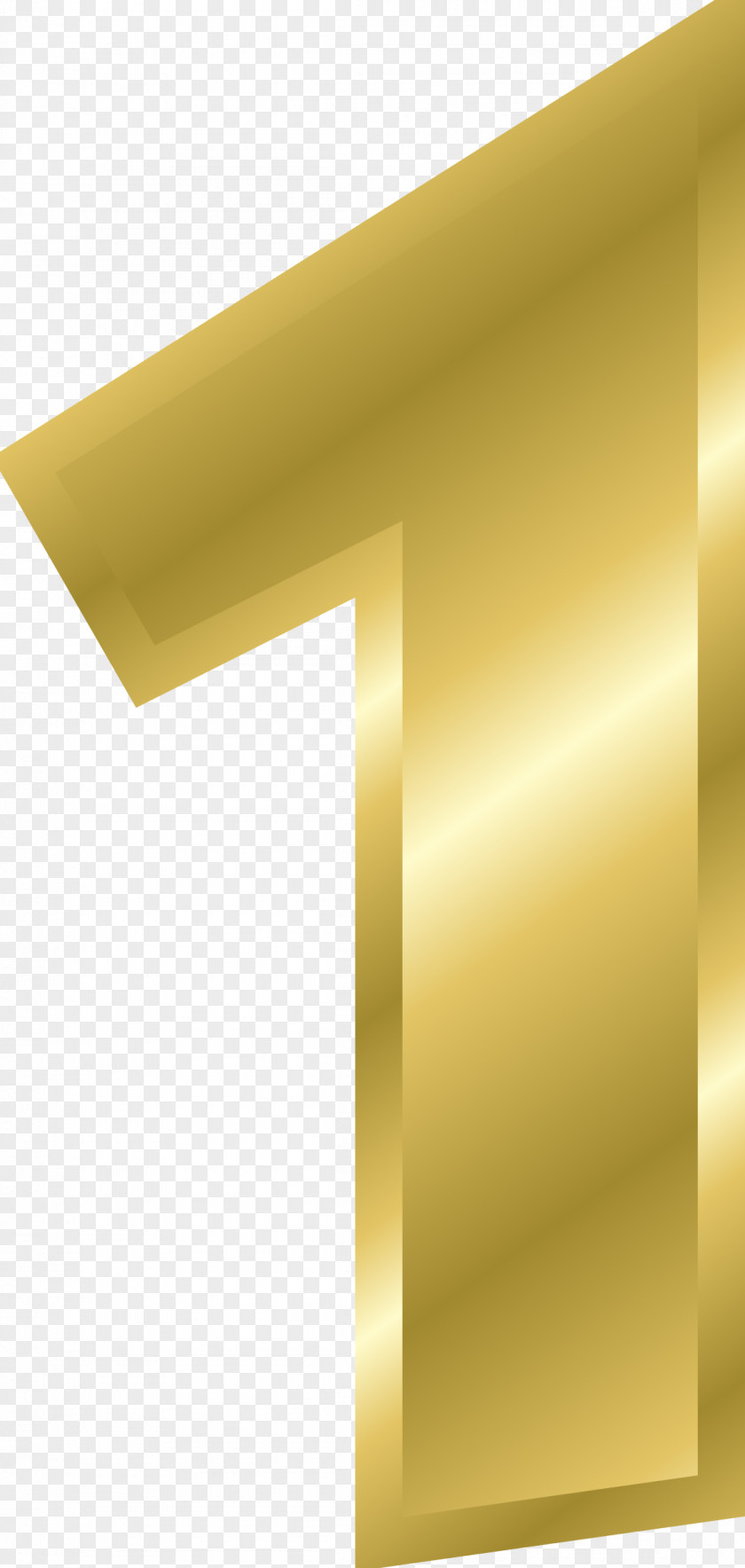 1st Gold Number Letter Clip Art PNG