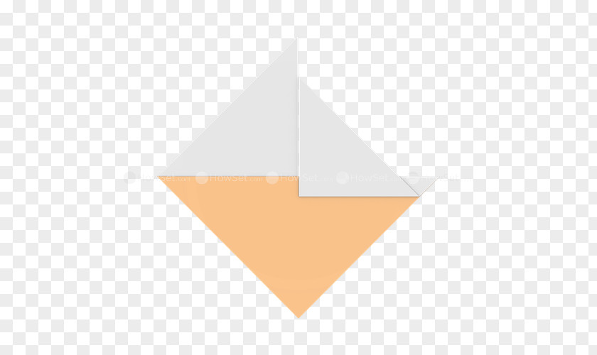 Folded Paper Boat In Water Line Triangle PNG
